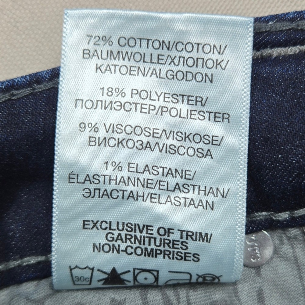 Silver Jeans Suki Super Skinny Rhinestone Mid Rise Dark Wash Womens 29x31 - Picture 11 of 14